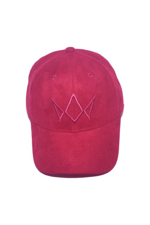 SIGNATURE OF CROWN- MAROON  (SUEDE FABRIC)