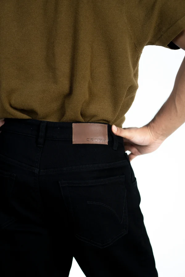 MEN'S REGULAR FIT DENIM-BLACK - Image 5