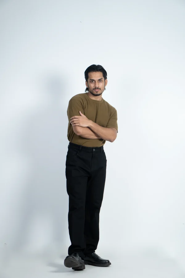 MEN'S REGULAR FIT DENIM-BLACK - Image 4