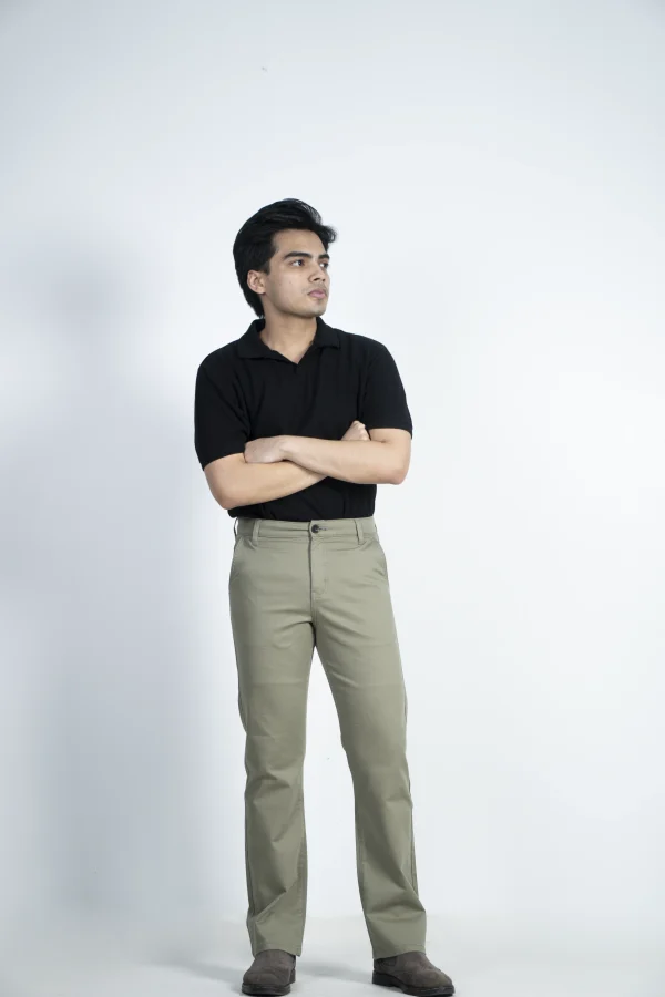 MEN'S REGULAR FIT CHINO PANT- LIGHT OLIVE