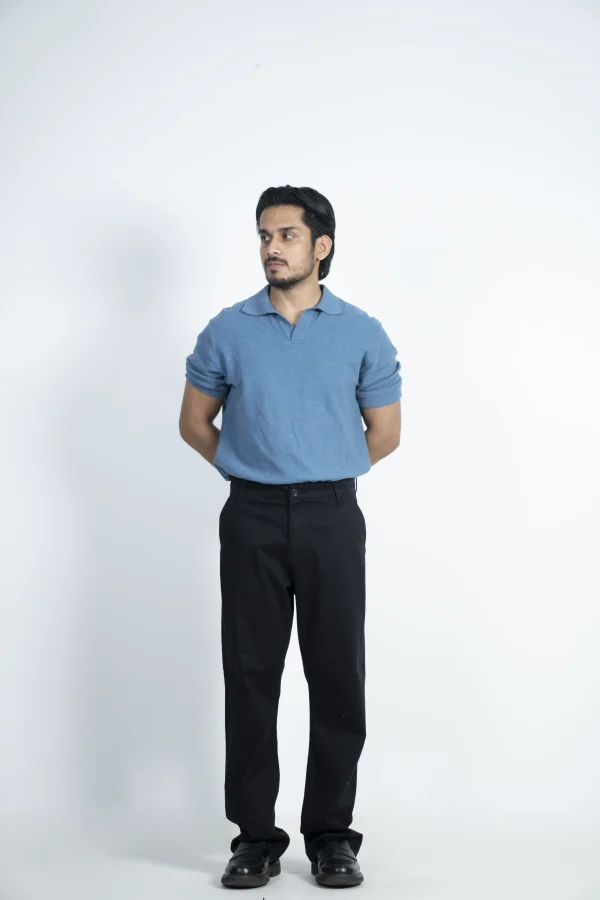 MEN'S REGULAR FIT CHINO PANT- BLACK