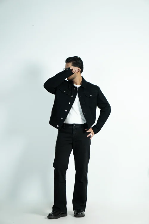 MEN’S BOOTCUT JEANS- BLACK