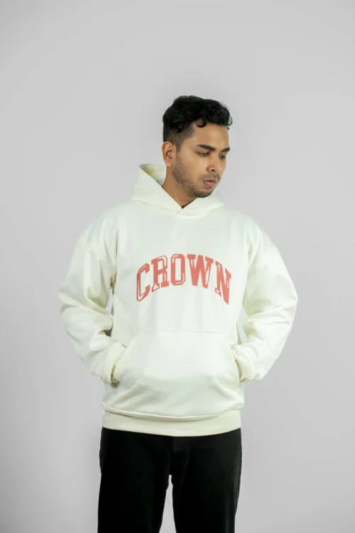 CROWN HOODIE – OFF WHITE