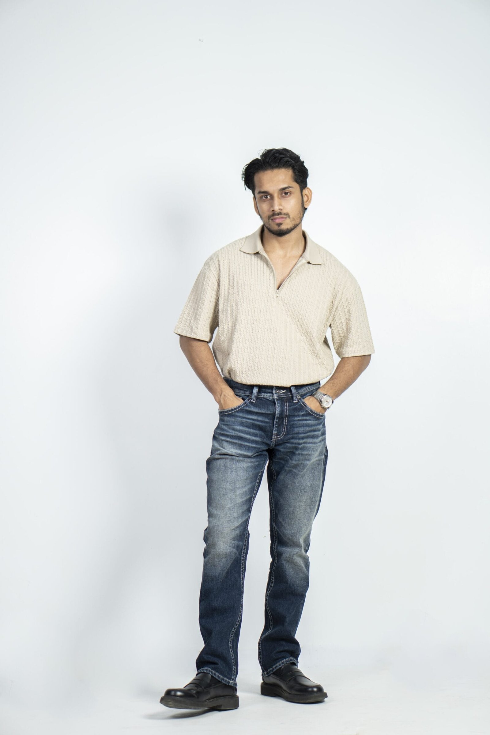 MEN’S SLIM FIT JEANS-DARK WASH