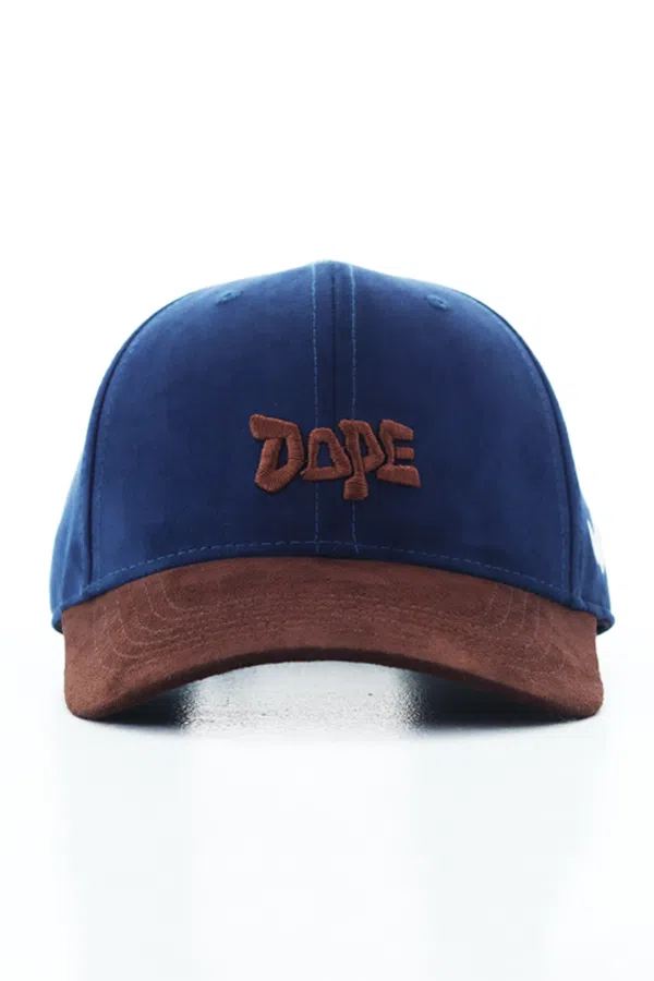 DOPE-NAVY & BROWN (SUEDE FABRIC )