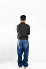 CARGO BAGGY JEANS- MID WASH - Image 5