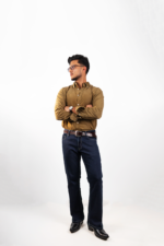 MEN'S BOOTCUT JEANS- DARK RINSE WASH - Image 6