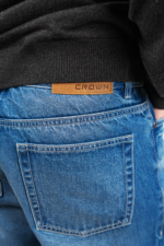 MEN’S BAGGY JEANS- MID STONE WASH - Image 5