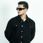 CROP JET BLACK DENIM JACKET