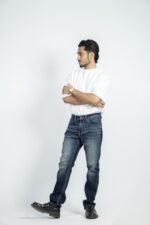 MEN'S STRAIGHT FIT JEANS-DARK WASH - Image 5