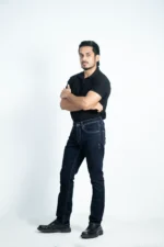 MEN'S REGULAR FIT JEANS- DARK RINSE WASH