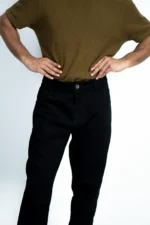 MEN'S REGULAR FIT DENIM-BLACK - Image 6