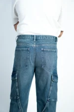 CARGO BAGGY JEANS- VINTAGE WASH - Image 7