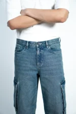 CARGO BAGGY JEANS- VINTAGE WASH - Image 3