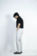 MEN'S REGULAR FIT CHINO PANT-GREY - Image 4