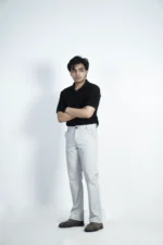 MEN'S REGULAR FIT CHINO PANT-GREY - Image 2