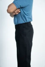 MEN'S REGULAR FIT CHINO PANT- BLACK - Image 6