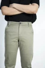 MEN'S REGULAR FIT CHINO PANT- LIGHT OLIVE - Image 3