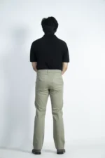 MEN'S REGULAR FIT CHINO PANT- LIGHT OLIVE - Image 4