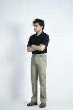 MEN'S REGULAR FIT CHINO PANT- LIGHT OLIVE - Image 5