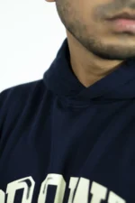 DROP SHOULDER CROWN HOODIE -NAVY - Image 8