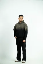 DROP SHOULDER SPRAY WASH HOODIE- BROWN WASH - Image 7