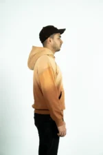 DROP SHOULDER SPRAY WASH HOODIE - RUSSET - Image 2