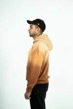 DROP SHOULDER SPRAY WASH HOODIE - RUSSET - Image 4