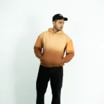 DROP SHOULDER SPRAY WASH HOODIE - RUSSET