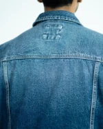 CROP DENIM JACKET -MID WASH - Image 8