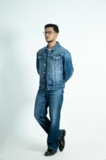 CROP DENIM JACKET -MID WASH - Image 5