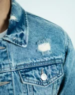 CROP DENIM JACKET -VINTAGE WASH - Image 8