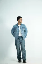 CROP DENIM JACKET -VINTAGE WASH - Image 7