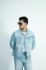 CROP DENIM JACKET -LIGHT WASH - Image 6