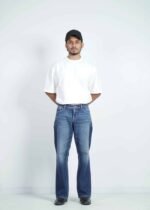 MEN'S BOOTCUT JEANS- MID WASH - Image 3