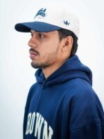 CROWN ENZYME WASH HOODIE -NAVY - Image 5