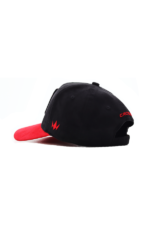 HIGH CROWN 3D COCK PATCH CAP – BLACK  & RED - Image 4