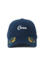 CROWN COLORFUL FLORAL - NAVY  (SUEDE FABRIC) - Image 3