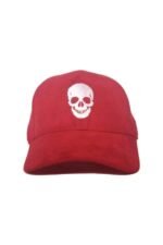 SKULL-MAROON(SUEDE FABRIC) - Image 3