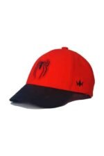 "SPIDER" KIDS CAP - RED & BLACK - Image 2