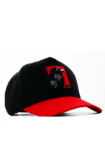 HIGH CROWN 3D DANGER BIRD PATCH CAP – BLACK & RED - Image 3