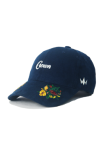 CROWN COLORFUL FLORAL - NAVY  (SUEDE FABRIC) - Image 2