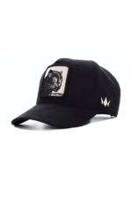 HIGH CROWN 3D PATCH PANTHER CAP – BLACK - Image 2