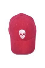 SKULL-MAROON(SUEDE FABRIC)