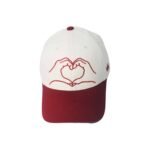 LOVE OF HEART-OFF WHITE & MAROON