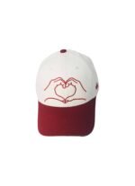 LOVE OF HEART-OFF WHITE & MAROON