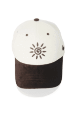 SUN SPIRAL - OFF WHITE & BROWN(SUEDE FABRIC)