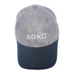 AOXO LOGO -GREY & BLACK(SUEDE FABRIC)