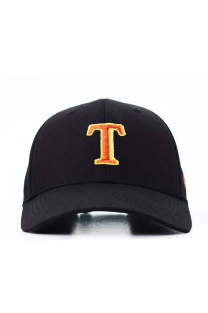 "T" EMBROIDERED CLASSIC CAP – BLACK