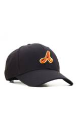 "A " EMBROIDERED CLASSIC CAP – BLACK - Image 3